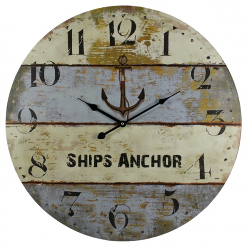 Ship’s Anchor Wall Clock